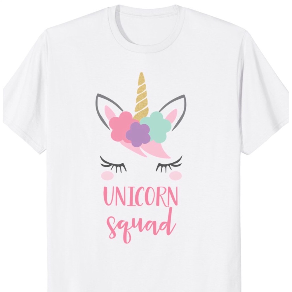 Unicorn Squad tees BRAND NEW NEVER WASHED OR WORN!